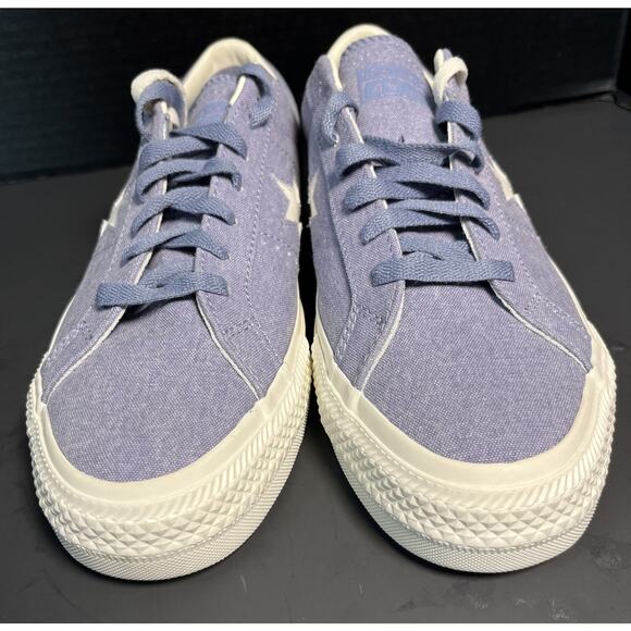 Converse One Star Men’s Blue Canvas Size 11 NEW Extra Laces - Picture 7 of 10